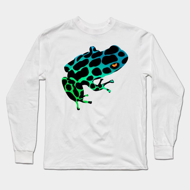 neon frog Long Sleeve T-Shirt by denpoolswag